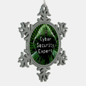 Ornement Flocon De Neige Expert en cybersécurité (Gauche)