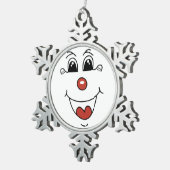 ORNEMENT FLOCON DE NEIGE FACE DE CLOWN (Vue impression)