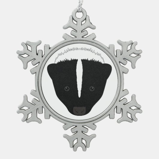 Ornement Flocon De Neige Face de la peau (Devant)