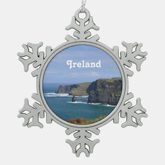 Ornement Flocon De Neige Falaises renversantes de Moher (Devant)