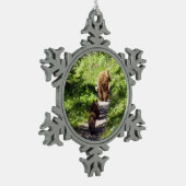 Ornement Flocon De Neige Famille d'ours Brown (Gauche)