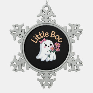 Ornement Flocon De Neige Famille Halloween Boo Cute