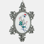 Ornement Flocon De Neige Fantaisie de Noël Lemming Snowmachine Tree (Gauche)