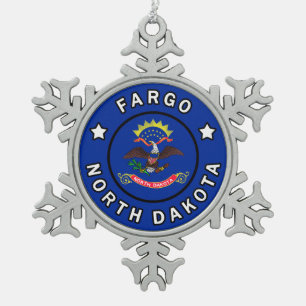 Ornement Flocon De Neige Fargo Dakota du Nord
