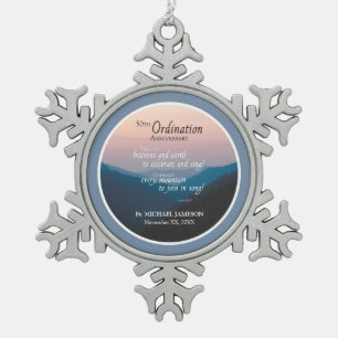 Ornement Flocon De Neige Félicitations pour le 50e anniversaire de l'ordin