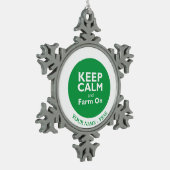 Ornement Flocon De Neige Ferme dessus (Gauche)
