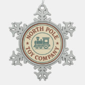Ornement Flocon De Neige Festive North Pole toy company (Devant)
