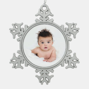 Ornement Flocon De Neige Fête de Noël personnalisée