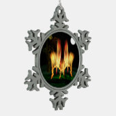 Ornement Flocon De Neige Feu d'incendie (Gauche)
