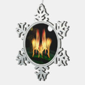 Ornement Flocon De Neige Feu d'incendie (Vue impression)