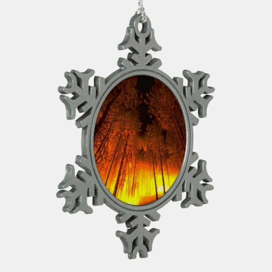 Ornement Flocon De Neige Feu forestier (Gauche)