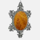 Ornement Flocon De Neige Feuille d'érable jaune Automne Abstraite Nature (Gauche)