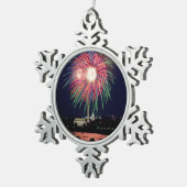 Ornement Flocon De Neige Feux d'artifice (Vue impression)