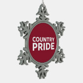 Ornement Flocon De Neige Fierté de pays (Gauche)