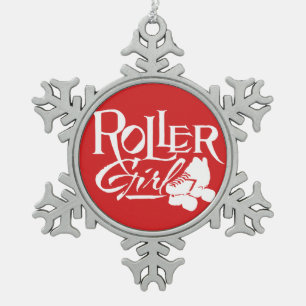 Ornement Flocon De Neige Fille de rouleau, rouleau Derby