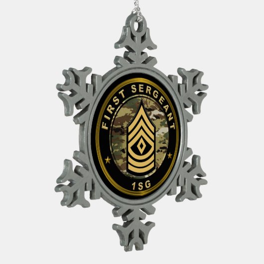 Ornement Flocon De Neige First Sergeant 1SG (Gauche)