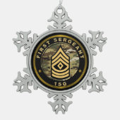 Ornement Flocon De Neige First Sergeant 1SG (Devant)