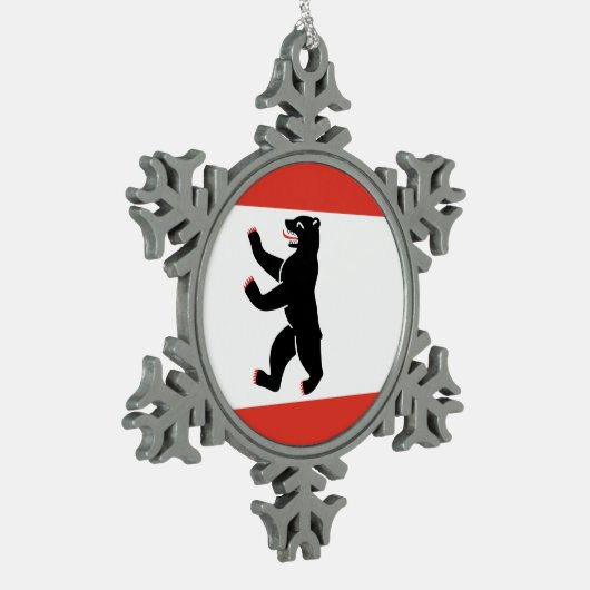 Ornement Flocon De Neige Flag of Berlin (Gauche)