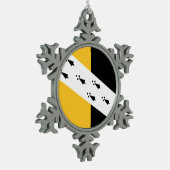 Ornement Flocon De Neige Flag of Norfolk (Gauche)