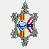 Ornement Flocon De Neige Flag of Tampa, Floride (Gauche)