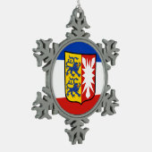 Ornement Flocon De Neige Flag Schleswig-Holstein Snowflake Pewter Christmas (Gauche)