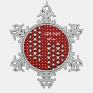 Ornement Flocon De Neige Flambeaux d'hiver