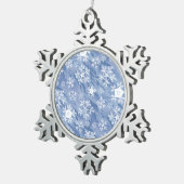 Ornement Flocon De Neige Flèches blanches (Vue impression)