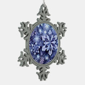 Ornement Flocon De Neige Flèches bleues (Gauche)