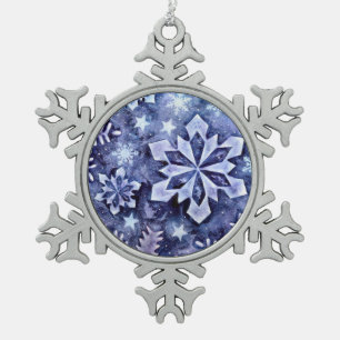 Ornement Flocon De Neige Flèches bleues