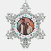 Ornement Flocon De Neige Flèches de neige rétro (Devant)