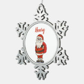 Ornement Flocon De Neige Flèches de Noël du Père Noël sur mesure (Vue impression)