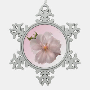 Ornement Flocon De Neige Fleur de cerise