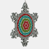 Ornement Flocon De Neige Fleur mandalaic hypnotique (Gauche)