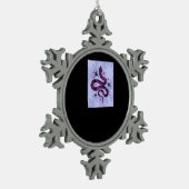 Ornement Flocon De Neige Fleurs d'araignées de serpent Whimsigoth (Gauche)