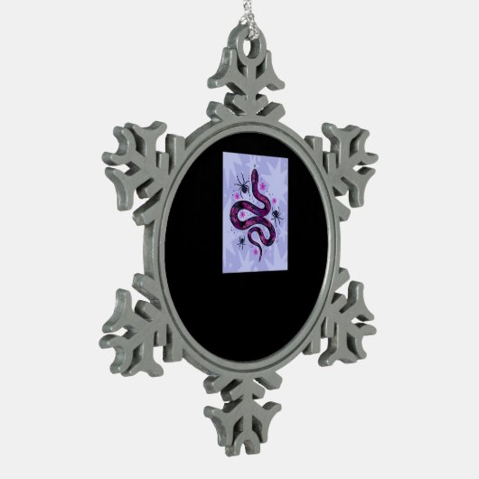 Ornement Flocon De Neige Fleurs d'araignées de serpent Whimsigoth (Gauche)