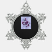 Ornement Flocon De Neige Fleurs d'araignées de serpent Whimsigoth (Devant)