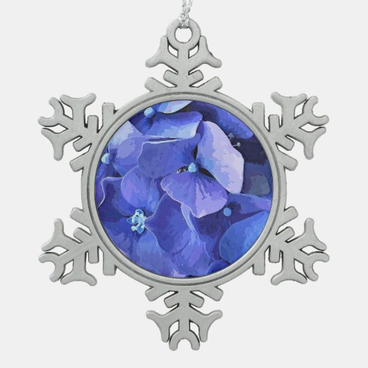 ORNEMENT FLOCON DE NEIGE FLEURS DE JARDIN (Devant)