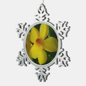 Ornement Flocon De Neige Fleurs de trompette d'or II Tropical (Vue impression)