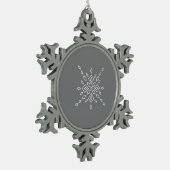 Ornement Flocon De Neige Flocon de Neige Cristallisé (Gauche)