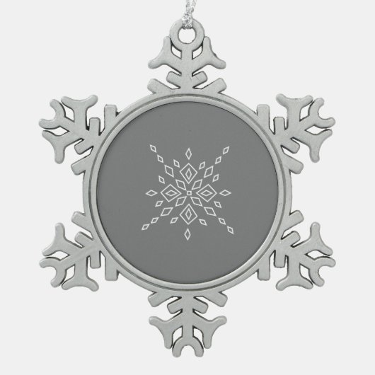 Ornement Flocon De Neige Flocon de Neige Cristallisé (Devant)