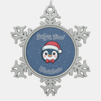 Ornement Flocon De Neige Flocon de neige de Noël pour bébé encadré