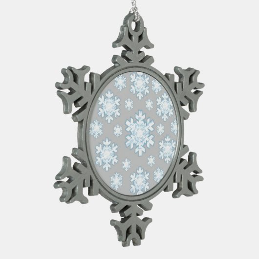 Ornement Flocon De Neige Flocon de neige (gris) (Gauche)