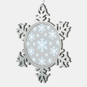 Ornement Flocon De Neige Flocon de neige (gris) (Vue impression)