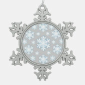 Ornement Flocon De Neige Flocon de neige (gris) (Devant)