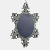 Ornement Flocon De Neige Flocon de neige gris solide (Gauche)