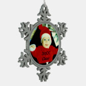 Ornement Flocon De Neige Flocon de photo (Gauche)