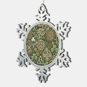 Ornement Flocon De Neige Floraison celtique (Vue impression)