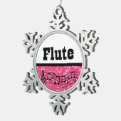 Ornement Flocon De Neige Flute Music Band Cadeau (Vue impression)