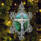 Ornement Flocon De Neige Foi moderne Jean 3:16