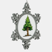 Ornement Flocon De Neige Forêt de feuillus persistants (Gauche)